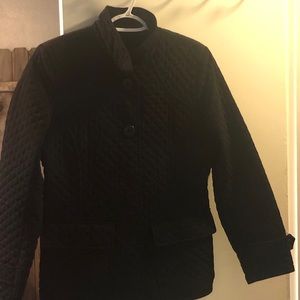 BRAETAN S DEEP BLACK QUILTED JACKET